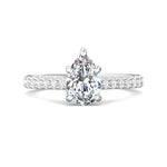 Platinum White Micropave Engagement Ring from the Micropave collection - DERM18M_PlatW_Ps_9X6_Prm_H-I_SI1