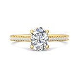 18K Gold Yellow Micropave Engagement Ring from the Micropave collection - DERM30_18KY_Ov_8.2X6.1_Prm_H-I_SI1