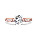 18K Gold White/Pink Micropave Engagement Ring from the Micropave collection - DERM31XS_18KWP_Ov_8X6_Prm_H-I_SI1