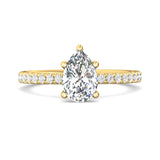 18K Gold Yellow Micropave Engagement Ring from the Micropave collection - DERM4XS_18KY_Ps_9X6_Prm_H-I_SI1