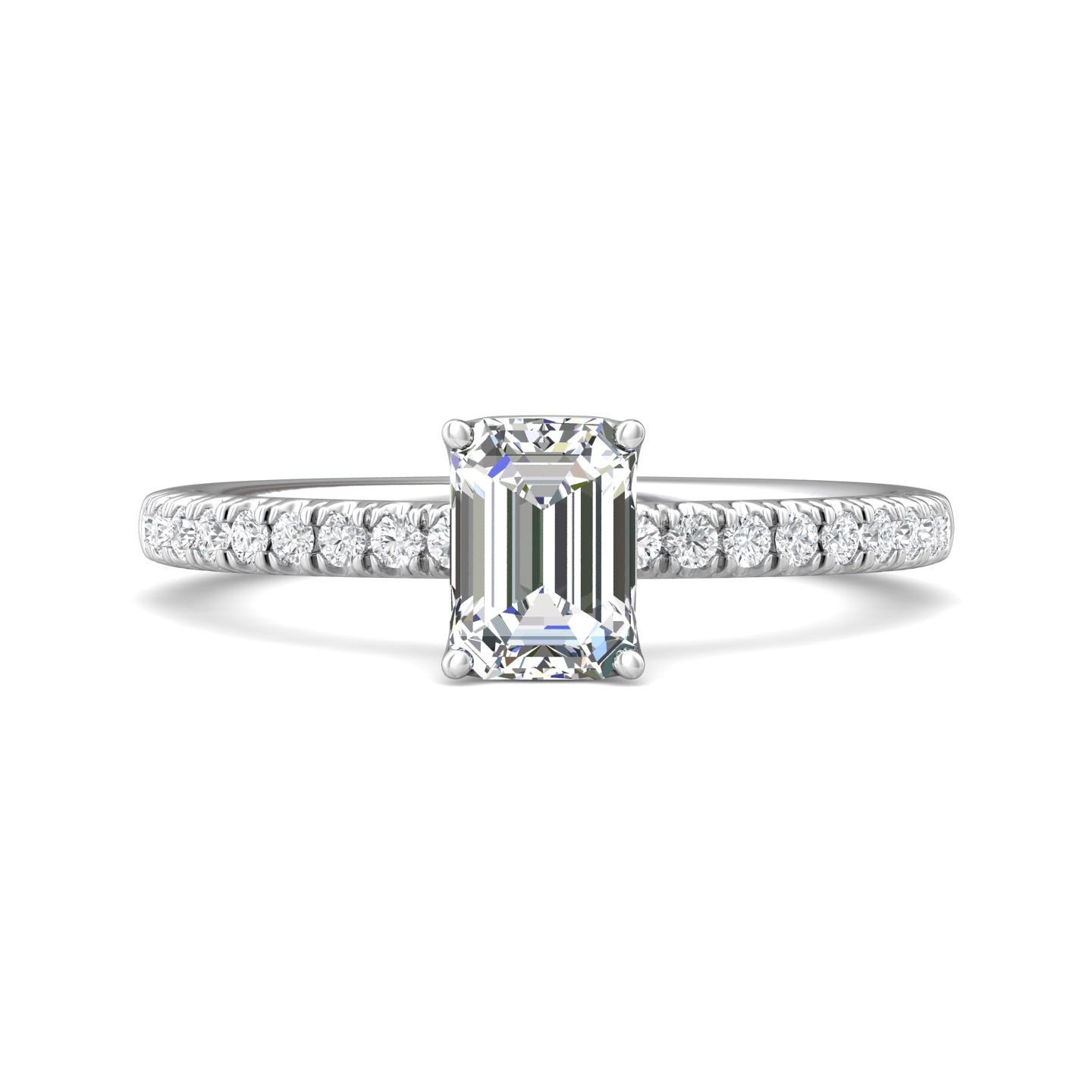 Platinum White Micropave Engagement Ring from the Micropave collection - DERM4XS_PlatW_Em_7X5_Prm_H-I_SI1