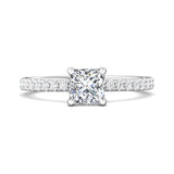 Platinum White Micropave Engagement Ring from the Micropave collection - DERM4XS_PlatW_Pr_5.5_Prm_H-I_SI1