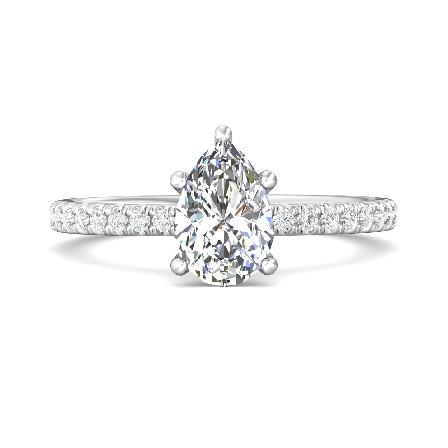 Platinum White Micropave Engagement Ring from the Micropave collection - DERM4XS_PlatW_Ps_9X6_Prm_H-I_SI1