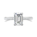 18K Gold White Micropave Engagement Ring from the Micropave collection - DERM4XXS2_18KW_Em_8.5X6.2_Prm_H-I_SI1