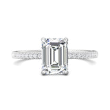 18K Gold White Micropave Engagement Ring from the Micropave collection - DERM4XXS2_18KW_Em_8.5X6.2_Prm_H-I_SI1