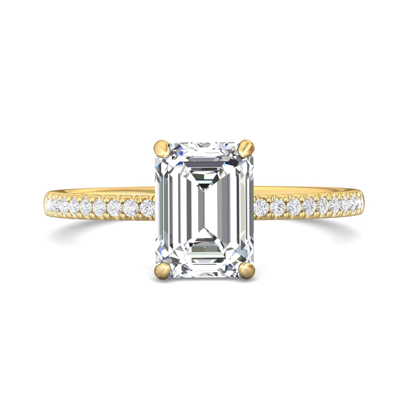 18K Gold Yellow Micropave Engagement Ring from the Micropave collection - DERM4XXS2_18KY_Em_8.5X6.2_Prm_H-I_SI1