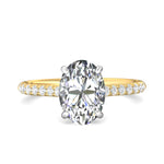 18K Gold/Platinum Yellow/White Micropave Engagement Ring from the Micropave collection - DERM81R-1.8_18KYPL_Ov_10.5X7.5_Prm_H-I_SI1