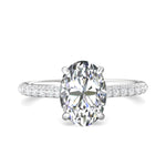 Platinum White Micropave Engagement Ring from the Micropave collection - DERM81R-1.8_PlatW_Ov_10.5X7.5_Prm_H-I_SI1