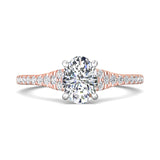 18K Gold White/Pink Micropave Engagement Ring from the Micropave collection - DERM84_18KWP_Ov_8X6_Prm_H-I_SI1