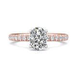 18K Gold White/Pink Micropave Engagement Ring from the Micropave collection - DERM89_18KWP_Ov_8.5X6.25_Prm_H-I_SI1