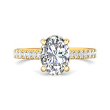 18K Gold Yellow Micropave Engagement Ring from the Micropave collection - DERM91M_18KY_Ov_9.7X7.2_Prm_H-I_SI1