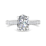 Platinum White Micropave Engagement Ring from the Micropave collection - DERM91M_PlatW_Ov_9.7X7.2_Prm_H-I_SI1