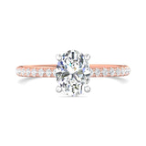 18K Gold White/Pink Micropave Engagement Ring from the Micropave collection - DERM92XS_18KWP_Ov_8x6_Prm_H-I_SI1