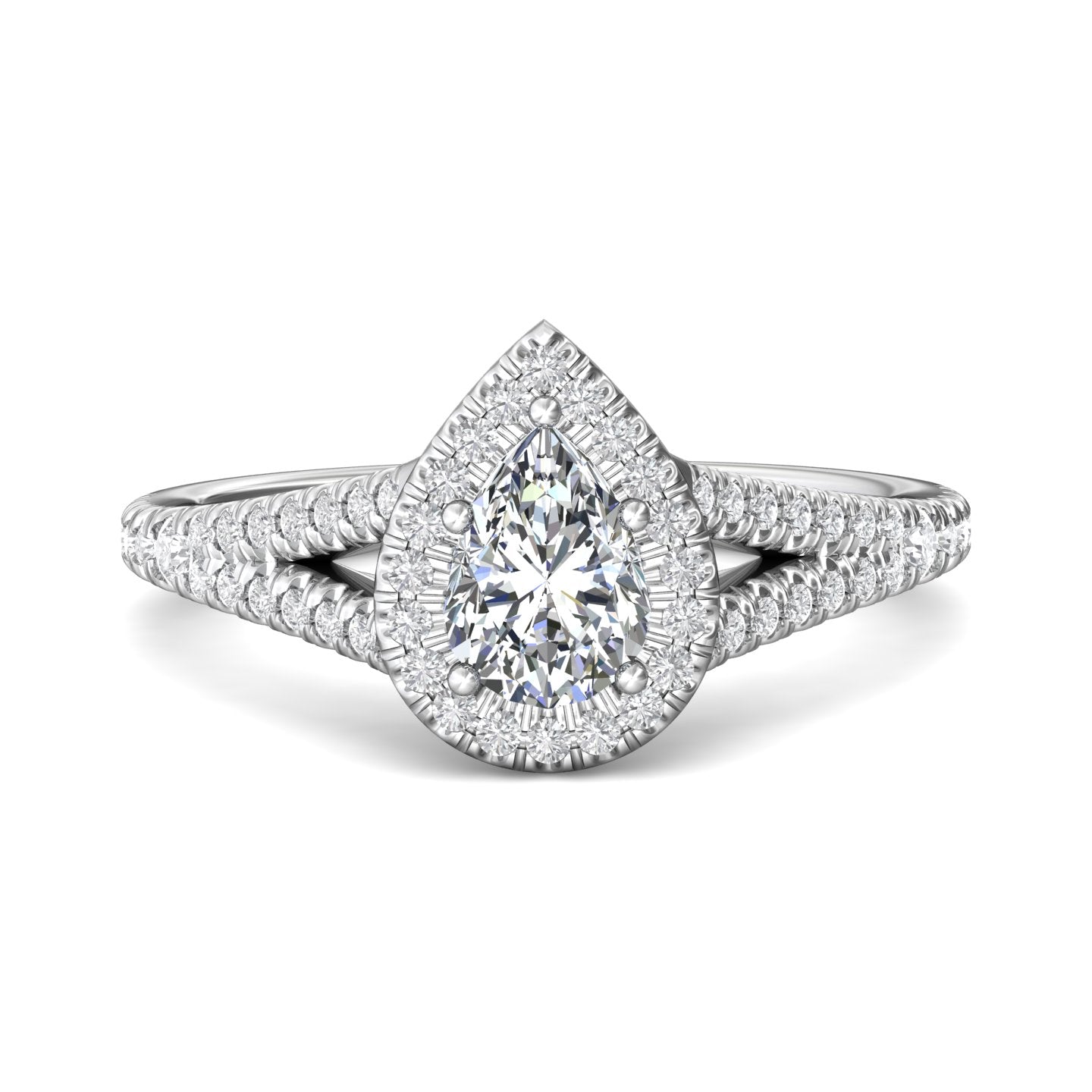 18K Gold White Split Shank Engagement Ring from the Split Shank collection - DERMH40XXS_18KW_PsH_7X5_Prm_H-I_SI1