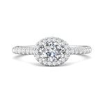 Micropave Halo Engagement Ring from the Micropave Halo collection