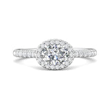Micropave Halo Engagement Ring from the Micropave Halo collection