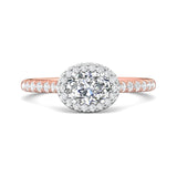 14K Gold Pink/White Micropave Halo Engagement Ring from the Micropave Halo collection - DERMH76R_14KPW_OvH_7X5_Prm_H-I_SI1