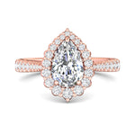 Micropave Halo Engagement Ring from the Micropave Halo collection