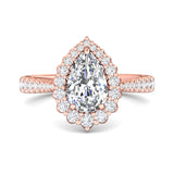Micropave Halo Engagement Ring from the Micropave Halo collection
