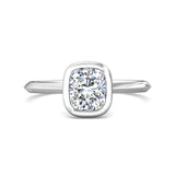18K Gold White Solitaire Engagement Ring from the Solitaire collection - DERS32XS_18KW__Std_NA_NA
