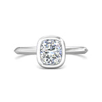 Platinum White Solitaire Engagement Ring from the Solitaire collection - DERS32XS_PlatW__Std_NA_NA