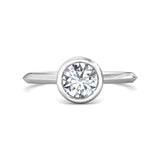 Platinum White Solitaire Engagement Ring from the Solitaire collection - DERS32XS_PlatW_Rd_6.5_Std_NA_NA