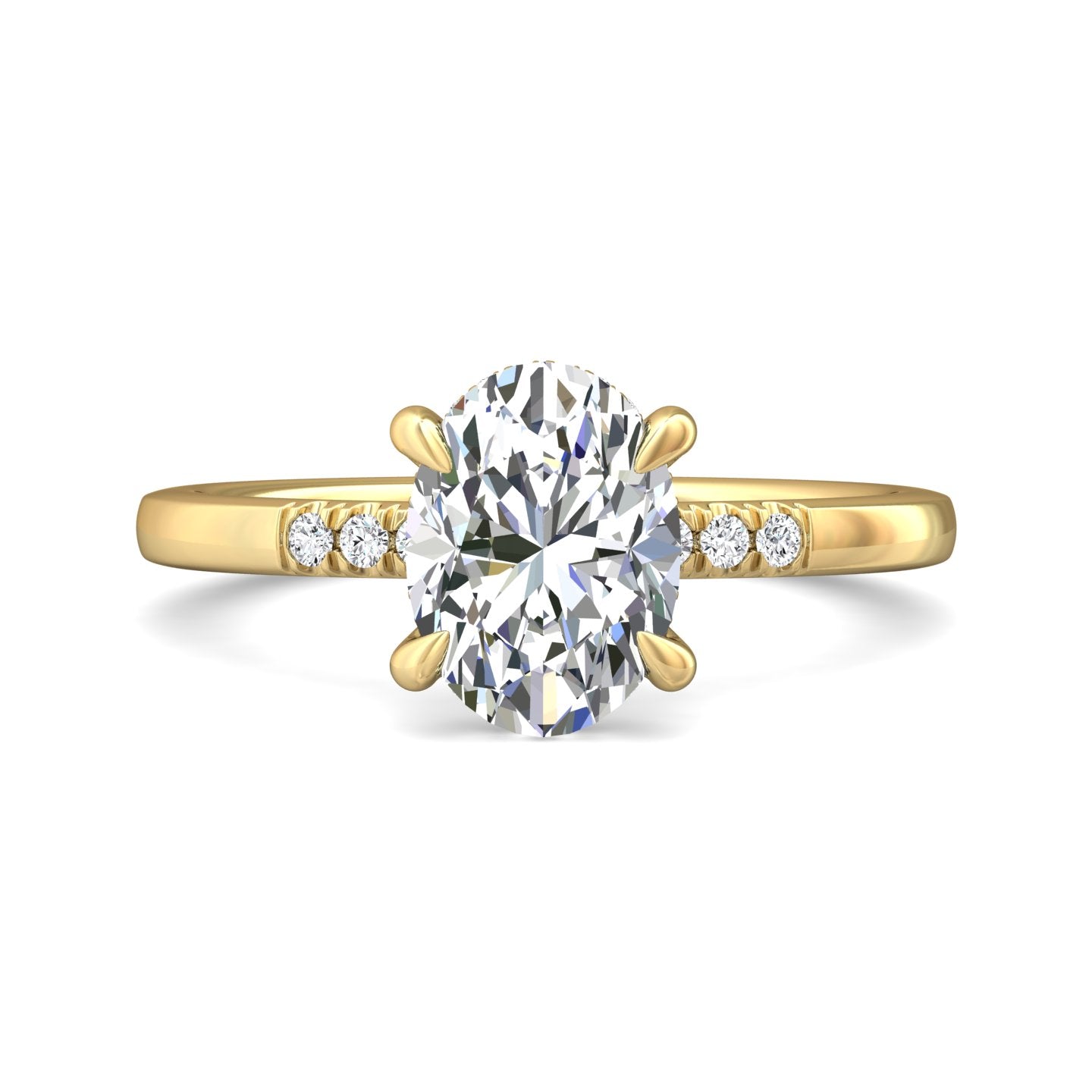 18K Gold Yellow Solitaire Engagement Ring from the Solitaire collection - DERS39SR_18KY_Ov_9.7x7.2_Prm_H-I_SI1