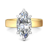 18K Gold White/Yellow Solitaire Engagement Ring from the Solitaire collection - DERS47M2_18KWY_Mq_16.6X8.3_Std_NA_NA