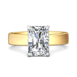 18K Gold White/Yellow Solitaire Engagement Ring from the Solitaire collection - DERS47M2_18KWY_Rad_10X7_Std_NA_NA