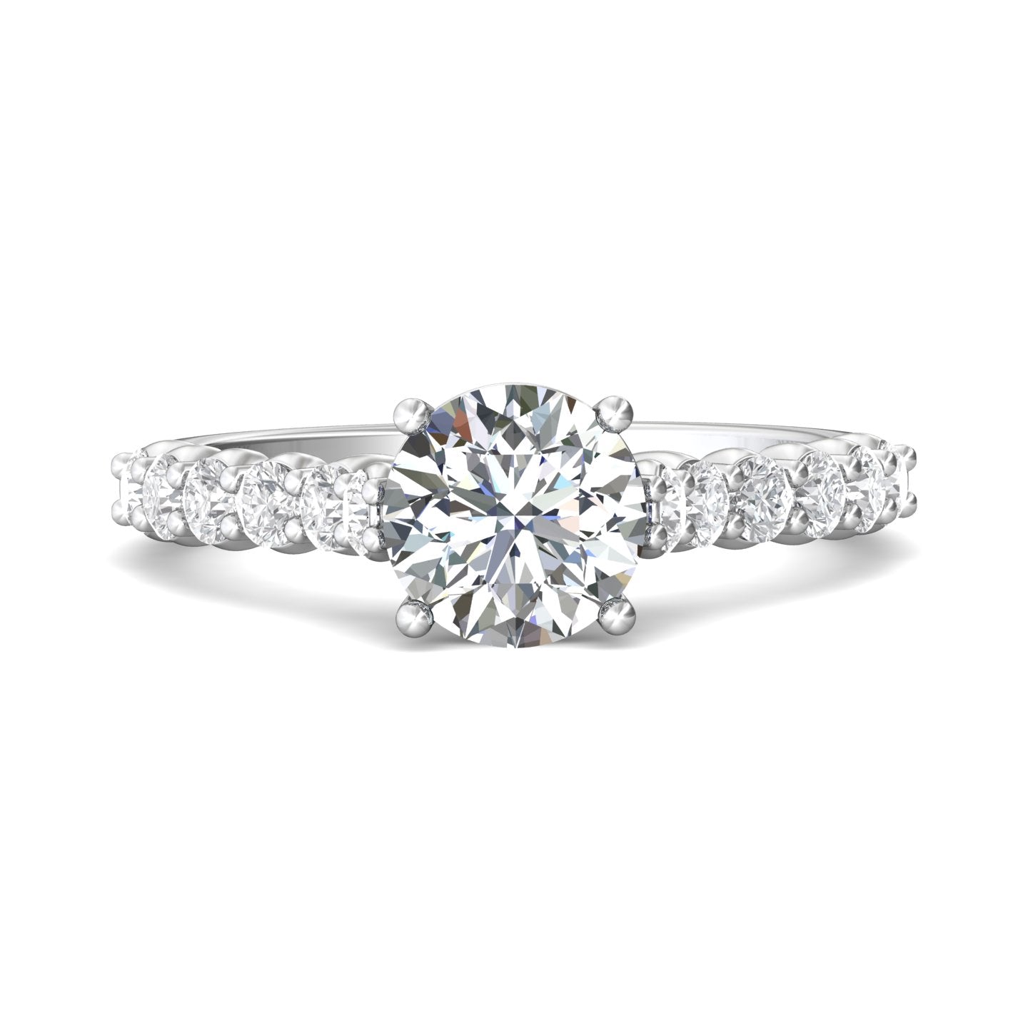 Channel/Shared Prong Engagement Ring from the Channel/Shared Prong collection