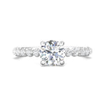 Platinum White Channel/Shared Prong Engagement Ring from the Channel/Shared Prong collection - DERSP9R-.35_PlatW_Rd_6.5_Prm_H-I_SI1