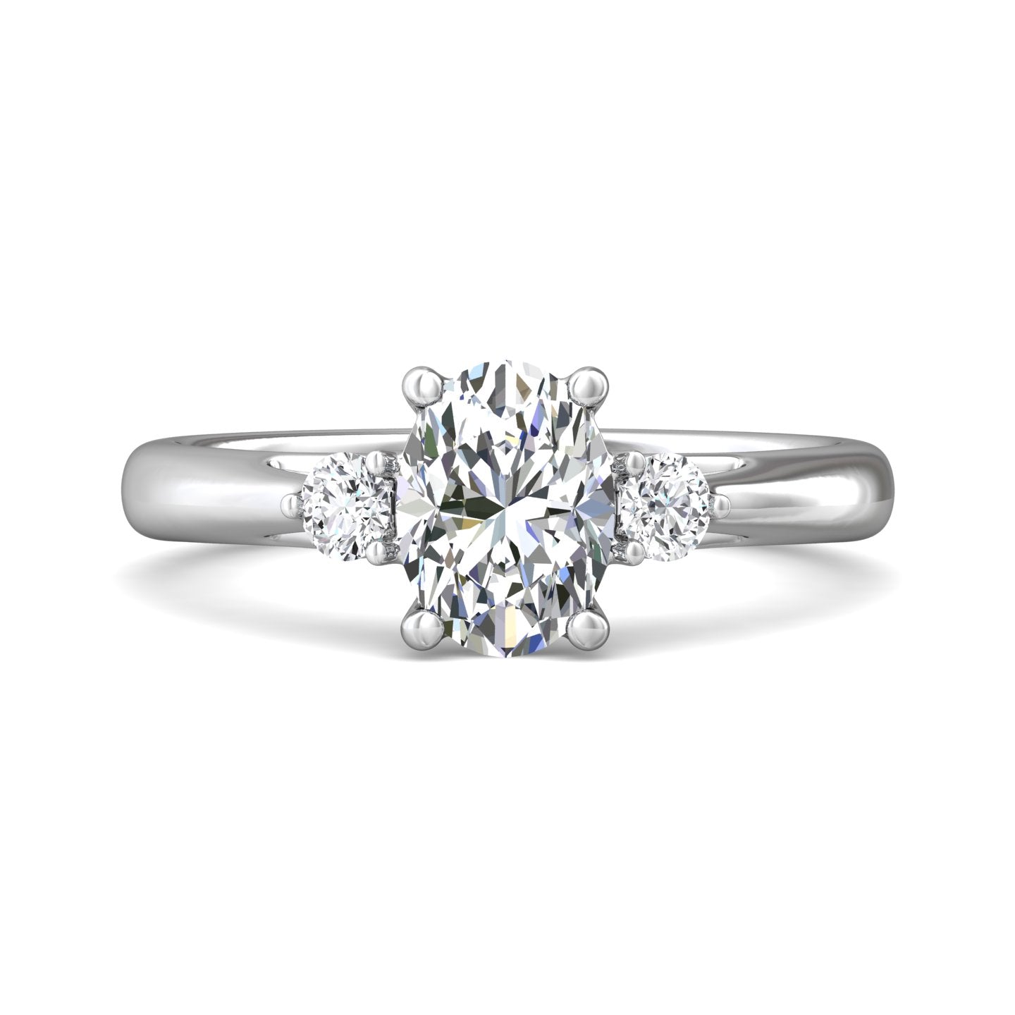 Three Stone Engagement Ring from the Three Stone collection