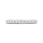 14K Gold White Channel/Shared Prong Wedding Band from the Channel/Shared Prong collection - DWBC8-.35_14KW_Prm_H-I_SI1