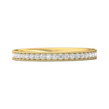 14K Gold Yellow Micropave Wedding Band from the Micropave collection - DWBFM1-.50_14KY_Prm_H-I_SI1