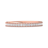 18K Gold Pink Micropave Wedding Band from the Micropave collection - DWBFM1-.50_18KP_Prm_H-I_SI1