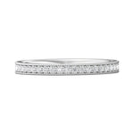 18K Gold White Micropave Wedding Band from the Micropave collection - DWBFM1-.50_18KW_Prm_H-I_SI1