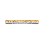 18K Gold Yellow Micropave Wedding Band from the Micropave collection - DWBFM8-.75_18KY_Prm_H-I_SI1