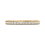 18K Gold Yellow Micropave Wedding Band from the Micropave collection - DWBFM8-.75_18KY_Prm_H-I_SI1