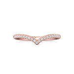 18K Gold Pink Micropave Wedding Band from the Micropave collection - DWBM11-.15_18KP_Prm_H-I_SI1