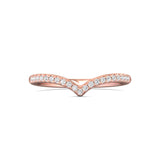 18K Gold Pink Micropave Wedding Band from the Micropave collection - DWBM11-.15_18KP_Prm_H-I_SI1