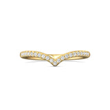 18K Gold Yellow Micropave Wedding Band from the Micropave collection - DWBM11-.15_18KY_Prm_H-I_SI1