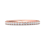 14K Gold Pink Micropave Wedding Band from the Micropave collection - DWBM18S_14KP_Prm_H-I_SI1
