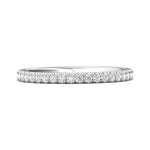14K Gold White Micropave Wedding Band from the Micropave collection - DWBM18S_14KW_Prm_H-I_SI1
