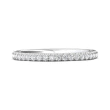 18K Gold White Micropave Wedding Band from the Micropave collection - DWBM18S_18KW_Prm_H-I_SI1