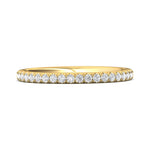 18K Gold Yellow Micropave Wedding Band from the Micropave collection - DWBM18S_18KY_Prm_H-I_SI1