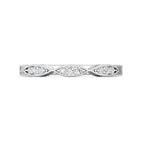 18K Gold White Vintage Wedding Band from the Vintage collection - DWBM31XS-AENG_18KW_Prm_H-I_SI1
