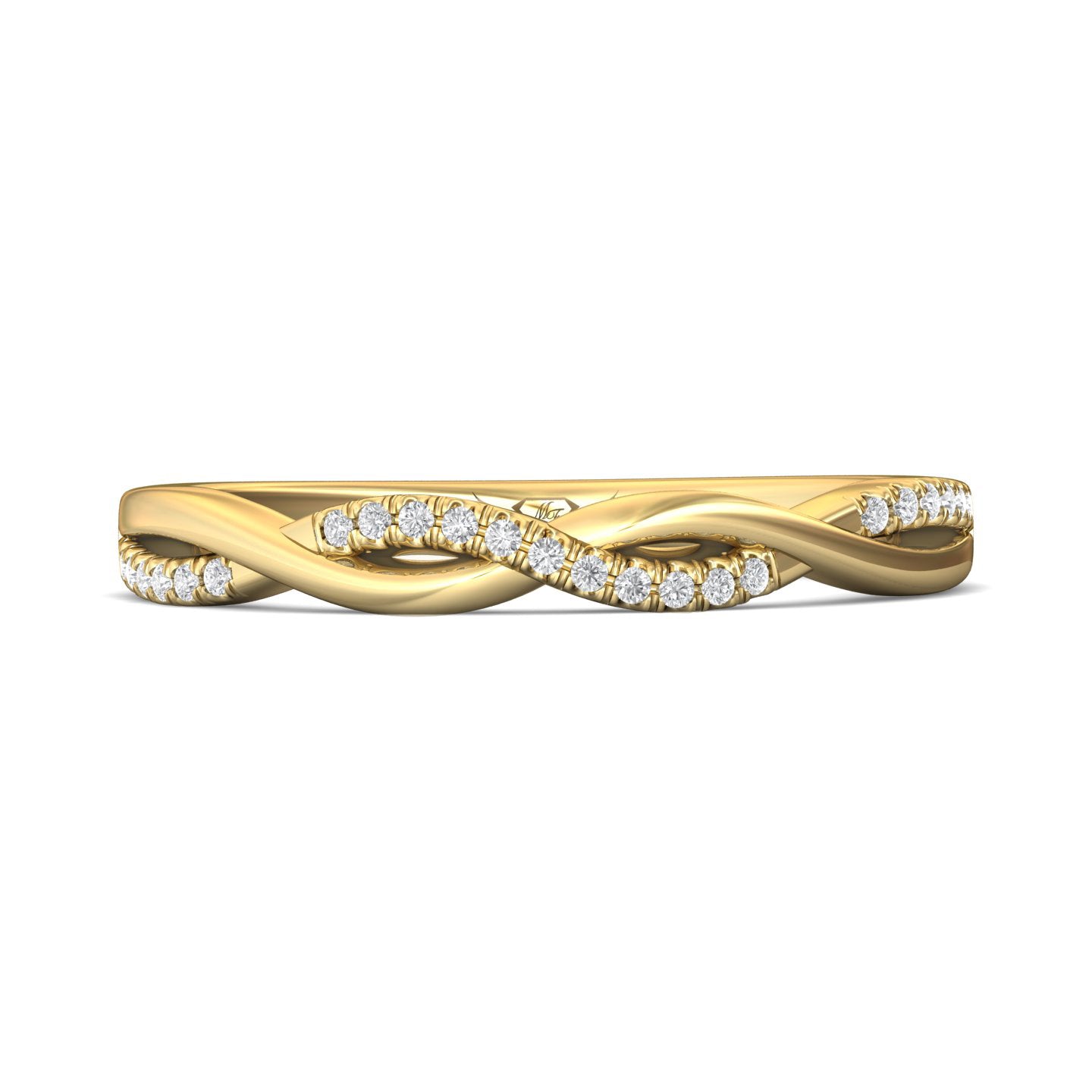 14K Gold Yellow Classic Diamond Bands Wedding Band from the Micropave collection - DWBM39XS_14KY_Prm_H-I_SI1