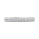 14K Gold White Micropave Wedding Band from the Micropave collection - DWBM4-.50_14KW_Prm_H-I_SI1