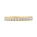 14K Gold Yellow Micropave Wedding Band from the Micropave collection - DWBM4-.50_14KY_Prm_H-I_SI1