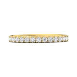 18K Gold Yellow Micropave Wedding Band from the Micropave collection - DWBM4-.50_18KY_Prm_H-I_SI1